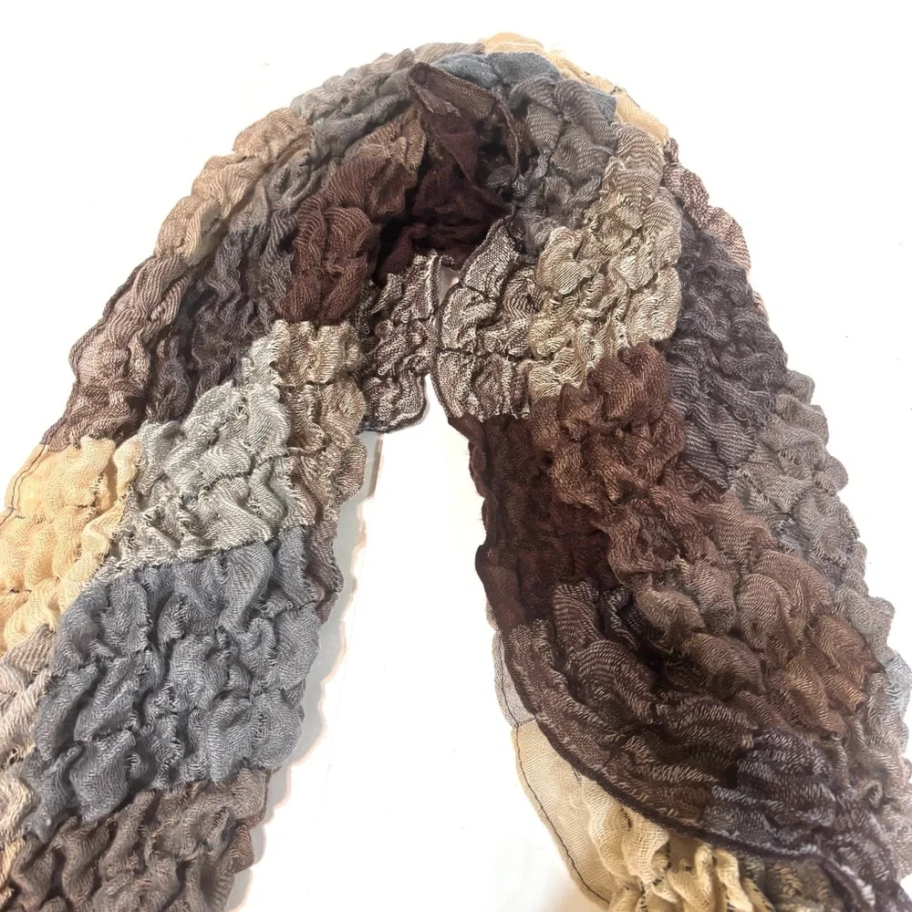 Elegant Multicolor Textured Scarf